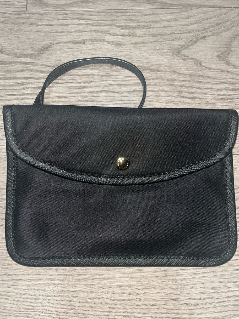 Michael Kors Black Nylon Snap Envelope Pouch Wristlet - Like New